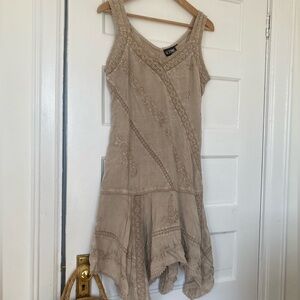 Boho pixie core fairy embroidered dress